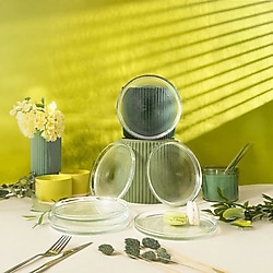 Fecra Loren Natürel 16 cm 6'lı Pasta Tabağı