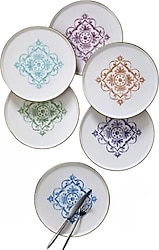 Fecra Miras 20 cm 6'lı Pasta Tabağı