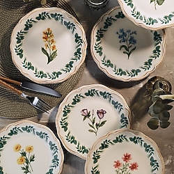Fecra Mirel 22 cm 6'lı Pasta Tabağı