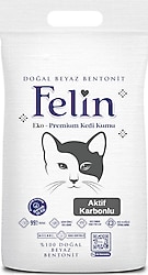 Felin Eko-Premium Aktif Karbonlu 15 kg Bentonit Kedi Kumu