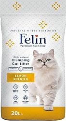 Felin Limon Kokulu 20 lt Bentonit Kedi Kumu