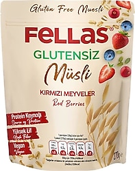 Fellas Kırmızı Meyveli Glutensiz Müsli 270 gr
