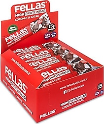 Fellas Hindistan Cevizi ve Kakaolu 45 gr 12'li Yüksek Protein Bar