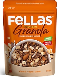 Fellas Kahvaltılık Gevrek ve Kakaolu Protein Granola 270 gr