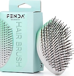 Fenda Profesyonel 4 Pinli Oval Yeşil Saç Fırçası