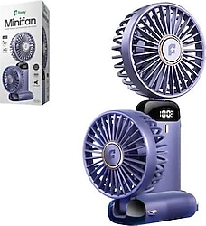 Feny FN-F30 Şarjlı Mini Mavi El Tipi Vantilatör
