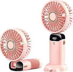 Feny FN-F30 Şarjlı Mini Pembe El Tipi Vantilatör