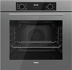 Ferre QBL63CPR Flowart Gri Ankastre Fırın