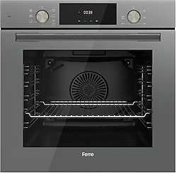 Ferre QMS63CPR FlowArt Gri Ankastre Fırın
