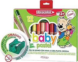 Fibracolor Baby 12 Renk Pastel Boya