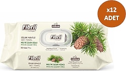 Fibril Sedir Ağacı Kokulu 90 Yaprak 12'li Paket Islak Mendil