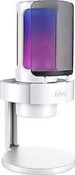 Fifine Ampligame A8 Beyaz RGB USB Yayıncı Mikrofonu
