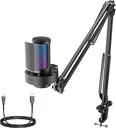 Fifine Ampligame A8T RGB USB Yayıncı Mikrofonu