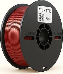 Filetto PLA Plus 1.75 mm 1 kg Ateş Kırmızı Filament