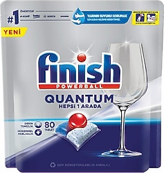 Finish Quantum Bulaşık Makinesi Tableti 80'li 4 Adet