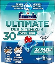 Finish 30'lu Ultimate Derin Temizlik Bulaşık Makinesi Tableti 