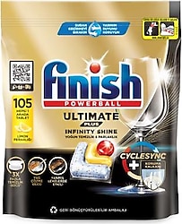 Finish Ultimate Plus Limon Ferahlığı Bulaşık Makinesi Tableti 105'li