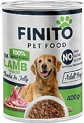 Finito Parça Etli Jelly Kuzu Etli 400 gr Yetişkin Konserve Köpek Maması