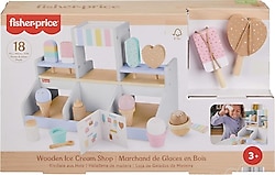 Fisher Price 18 Parça Ahşap Dondurma Dükkanı HXV21