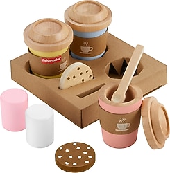 Fisher Price Ahşap Kahve Seti HXT85