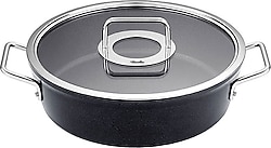 Fissler Adamant Cam Kapaklı 28 cm Kısa Tencere