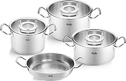 Fissler Original Profi Collection Cam Kapaklı 7 Parça Çelik Tencere Seti