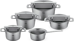 Fissler Phi Collection Cam Kapaklı 9 Parça Tencere Seti
