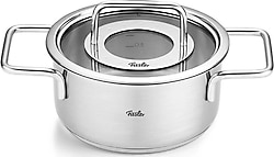 Fissler Pure Collection Cam Kapaklı 20 cm Derin Çelik Tencere