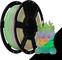 Flashforge HS PLA 1.75 mm 1 kg Rainbow Luminous Melody Filament