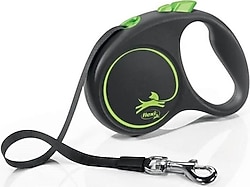 Flexi Black Desing Large 5 m Şerit Otomatik Köpek Gezdirme Tasması