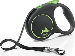 Flexi Black Desing Large 5 m Şerit Yeşil Otomatik Köpek Gezdirme Tasması