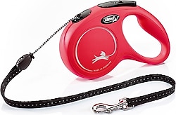 Flexi New Classic 5 m İp Medium Kırmızı Otomatik Köpek Tasması