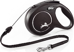Flexi New Classic 8 m İp Medium Siyah Otomatik Köpek Tasması