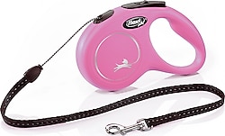 Flexi New Classic 5 m İp Small Pembe Otomatik Köpek Tasması