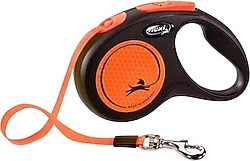 Flexi New Neon 5 m Small Şerit Turuncu Otomatik KöpekGezdirme Tasması