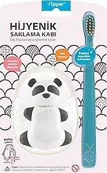 Flipper Animals Panda Hijyenik Saklama Kaplı Çocuk Diş Fırçası