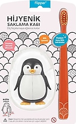 Flipper Animals Penguen Hijyenik Saklama Kaplı Çocuk Diş Fırçası