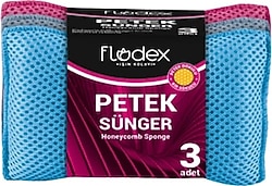 Flodex Petek Doku 3'lü Bulaşık Süngeri