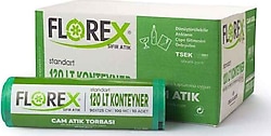 Florex Cam Atık Baskılı Jumbo Çöp Poşeti 10'lu