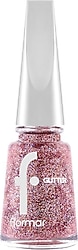 Flormar Glitter Yarı Transparan & Parlak Bitişli Simli GL39 Red in Silver Oje