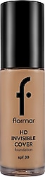 Flormar Invisible Cover HD Yarı Parlak Bitişli SPF 30 120 Honey 30 ml Likit Fondöten
