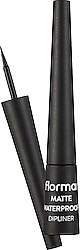 Flormar Matte Waterproof Yüksek Pigmentli & Mat Bitişli 001 Siyah Dipliner