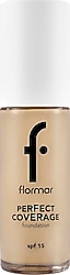 Flormar Perfect Coverage Yarı Parlak Bitişli SPF 15 102 Soft Beige 30 ml Likit Fondöten
