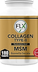 FLX Collagen Type 2 Hyaluronic Asit Msm Boswellia Serrata 180 Tablet