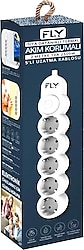 Fly 3394-01 2 m 5'li Anahtarlı Termal Akım Korumalı Priz