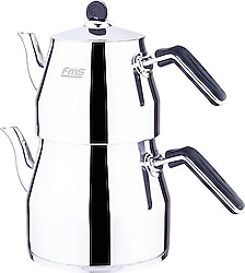 FMS 4073 Mega Aile Boy Çelik Çaydanlık Takımı