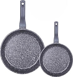 FMS D3007 20-28 cm 2'li Döküm Granit Tava Seti