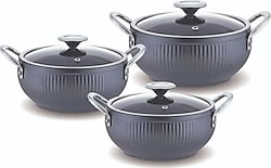 FMS Mercan GM5004 Granit 3'lü Güveç Tencere Seti
