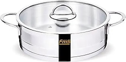 FMS Silindir 24 cm Basık Çelik Tencere