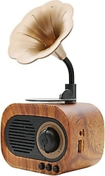 Forland B5 USB SD Bluetooth Destekli Nostaljik Mini Gramofon Radyo